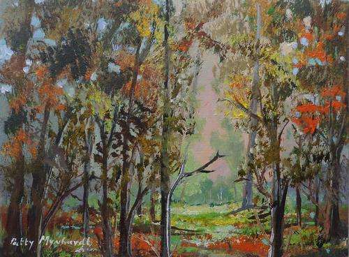 Special !!! Bids start with R1.00 !!!! Painting by Patty Mynhardt "Autumn Woods"