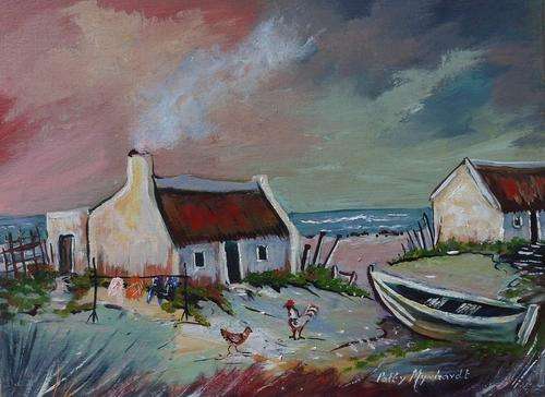 SPECIAL !!! Acrylic Painting by Patty Mynhardt "Fishing Village"