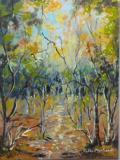 Crazy Special...!!! Acrylic Painting by Patty Mynhardt "Autumn"