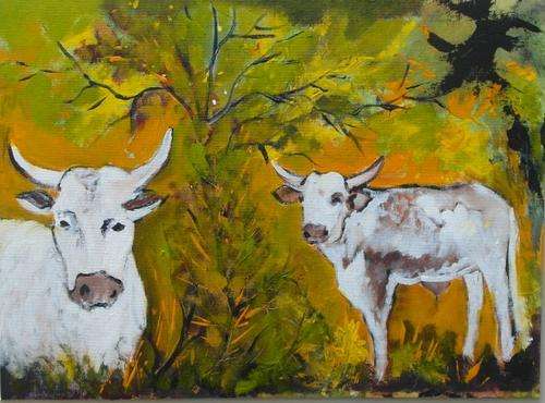 Crazy Special...!!! Acrylic Painting by Patty Mynhardt "Nguni"