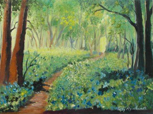 Crazy Special...!!! Acrylic Painting by Patty Mynhardt "Iris Field"