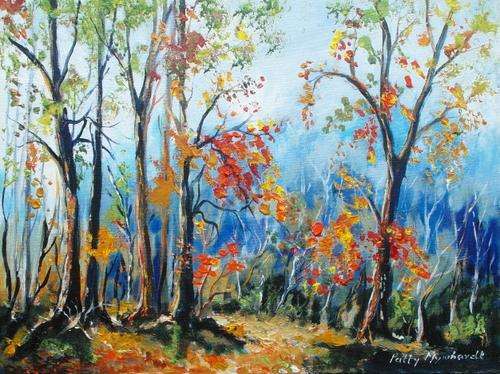 Crazy Special...!!! Acrylic Painting by Patty Mynhardt "Forest 03"