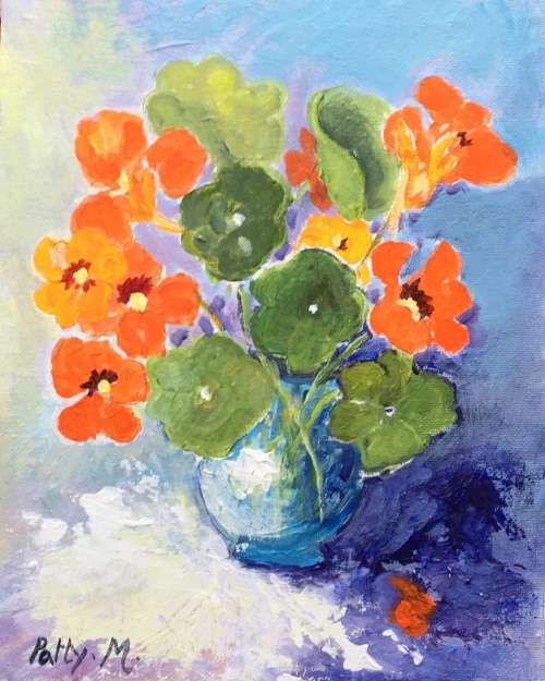 Original Painting by S.A. Artist Patty Mynhardt - Miniature - "Kappertjies"