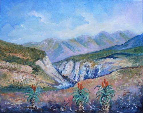 "Baviaans Kloof 2" Oil Painting by Patty Mynhardt