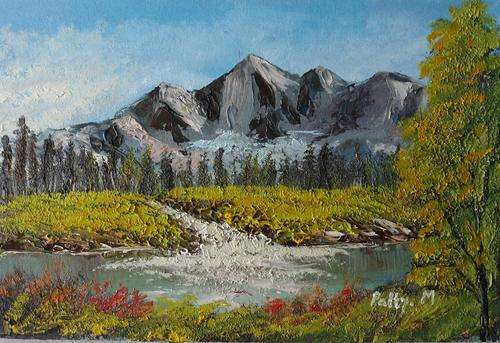 "The Stream" Oil Painting by Patty Mynhardt