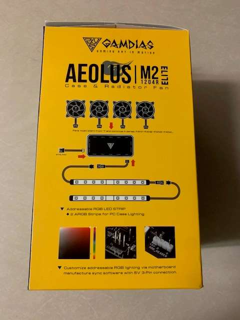 GAMDIAS 4 FAN RGB LIGHT KIT