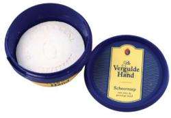 Description: Vergulde Hand Shaving Tablet