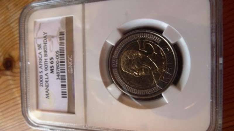 2008 Mandela Birthday Coin NGC Graded MS 65
