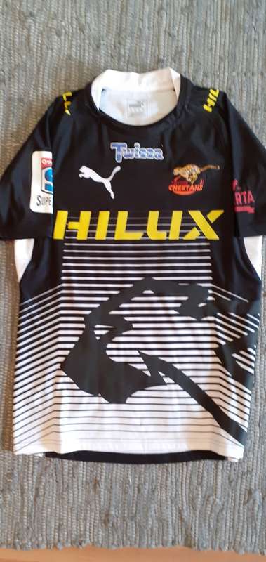 Rare black Cheetahs player issue jersey