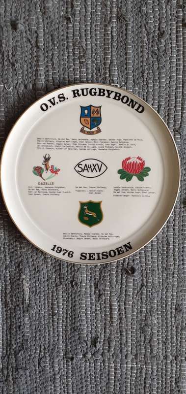 Rugby Commemorative Plate 1976