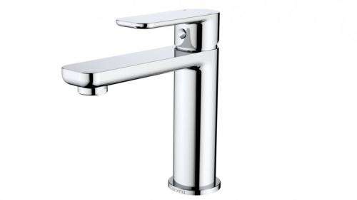 ROUND & SQUARE POLISHED CHROME BATHROOM BASIN MIXER