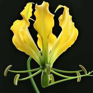 10 Gloriosa superba - Yellow Flame Lily Seeds - Indigenous Bulbous Perennial Climber Vine - NEW