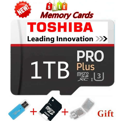 TOSHIBA 1TB PRO PLUS MICRO SDXC  STORAGE CARD WITH USB AND ADAPTOR