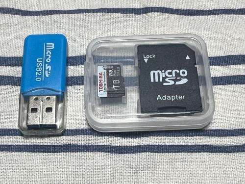 TOSHIBA 1TB PRO PLUS MICRO SDXC  STORAGE CARD WITH USB AND ADAPTOR