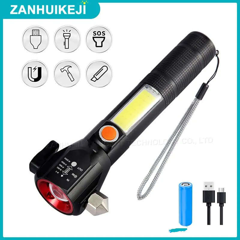 Mini FA-T6-38 COB multifunctional Flashlight