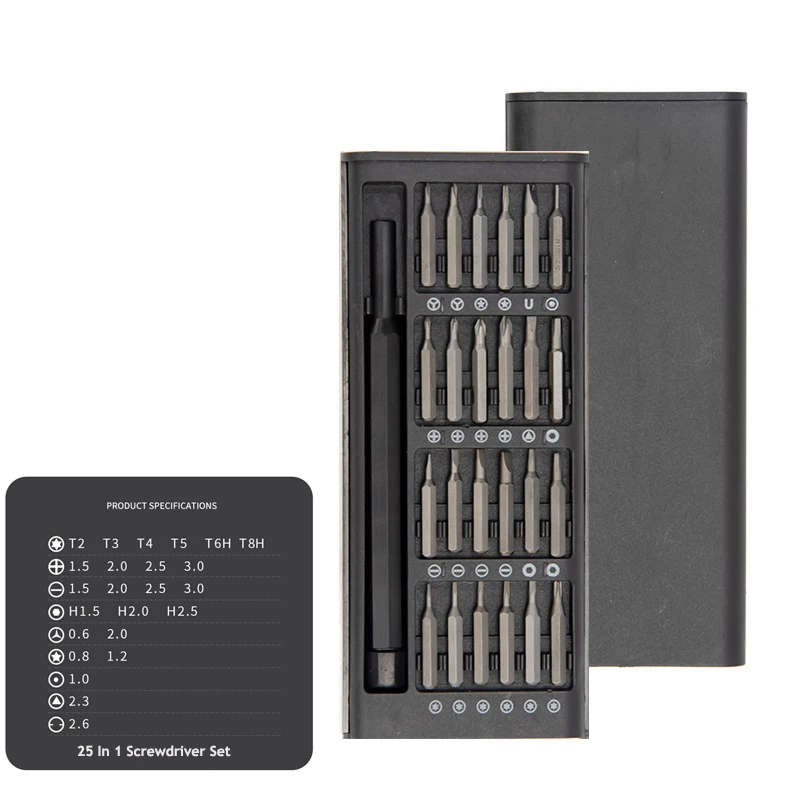 Convenient And Practical 24-In-1 Magnetic Precision Screwdriver Set Electronic Glasses And Watch Rep