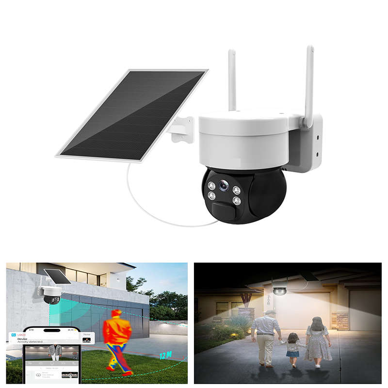 Convenient And Practical Solar Camera Wifi Wireless Ip Camera Pir Human Detection Night Vision Safet