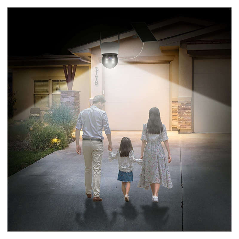 Convenient And Practical Solar Camera Wifi Wireless Ip Camera Pir Human Detection Night Vision Safet