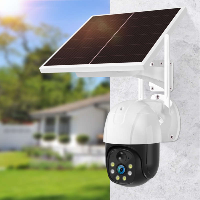 Convenient And Safe Vrt-Vc9-G Solar Smart Surveillance Camera V380 Pro App