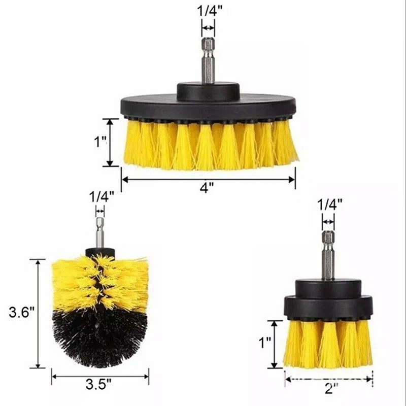 Quickly Clean Car Bathroom Wooden Doors With The Convenient Use Of The Drill Brush Attachment Kit An
