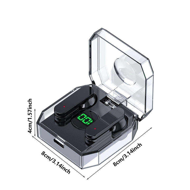 Convenient And Beautiful Wireless Bluetooth 5.1 Tws Earphones For Iphone 12 Pro Transparent Protecti