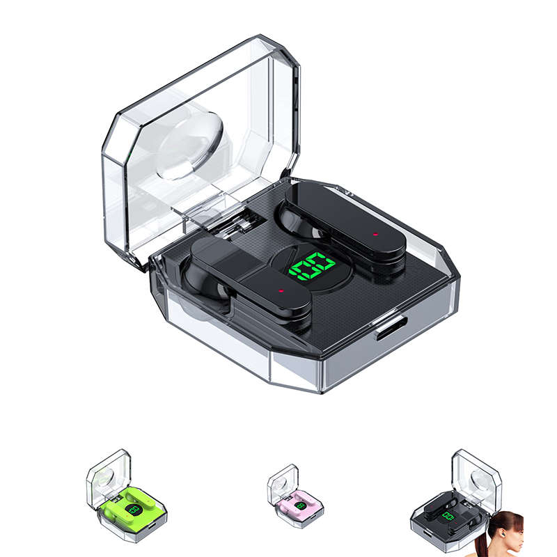 Convenient And Beautiful Wireless Bluetooth 5.1 Tws Earphones For Iphone 12 Pro Transparent Protecti