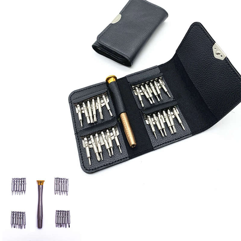 Small And Convenient 25-In-1 Mini Multi-Function Screwdriver Set With Magnetic Electronic Repair Too