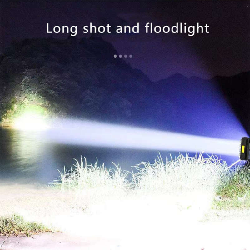 Convenient And Practical Solar Charging Usb Flashlight Waterproof Portable Flashlight