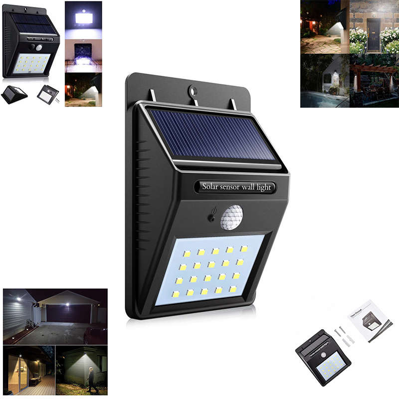 Safe And Practical Solar Pir Motion Sensor Security Wall Garden Light Outdoor Light