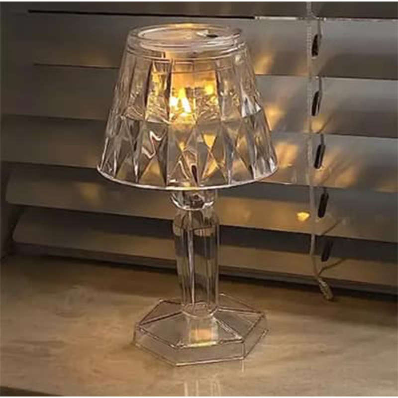 Mini Portable Led Crystal Table Lamp, Acrylic Diamond Night Light