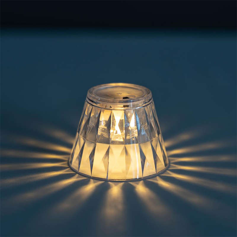 Mini Portable Led Crystal Table Lamp, Acrylic Diamond Night Light