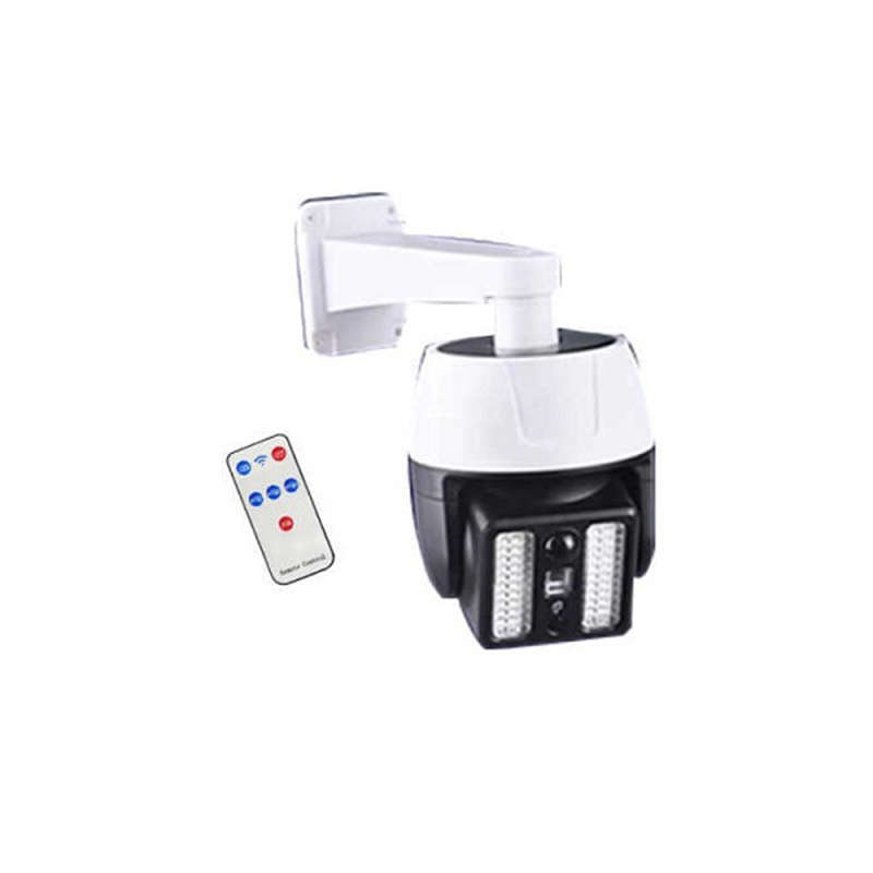 Safe And Convenient Solar Analog Surveillance Fake Security Camera With Motion Sensor