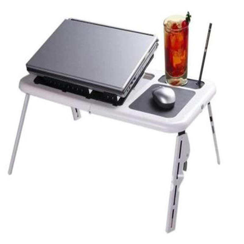 Convenient And Practical Foldable Portable Laptop Desk With 2 Usb Cooling Fans