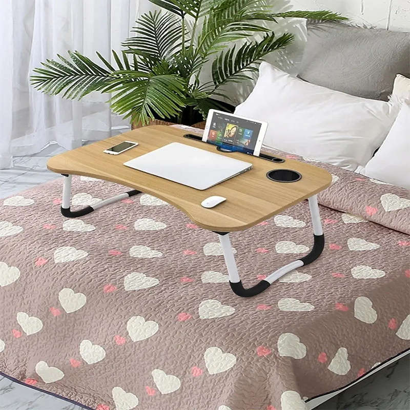 Convenient Folding Small Table Lazy Bed Table Desk Folding Computer Table