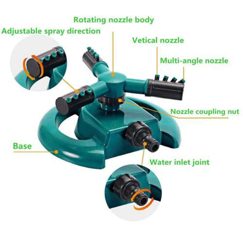 Convenient And Practical Lawn Sprinkler Garden Sprinkler Head Automatic Sprinkler 360 Rotation