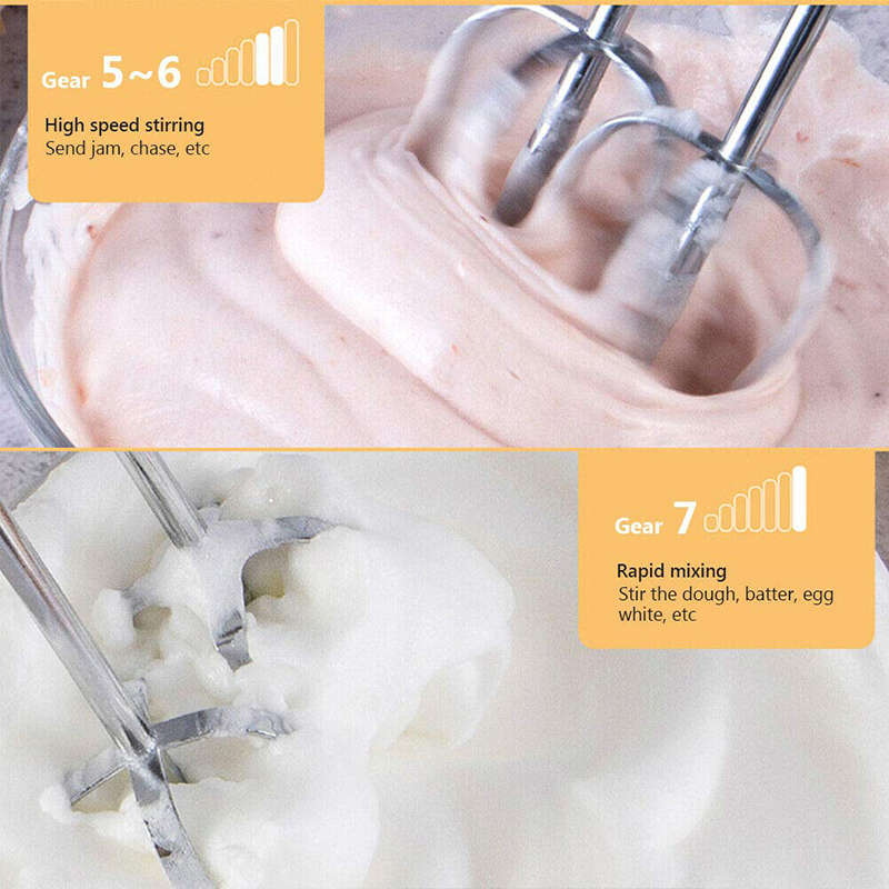 Convenient And Practical Hand Mixer 7-Speed Household Bread Dough Kneading Mixer Food Mixer With Bow
