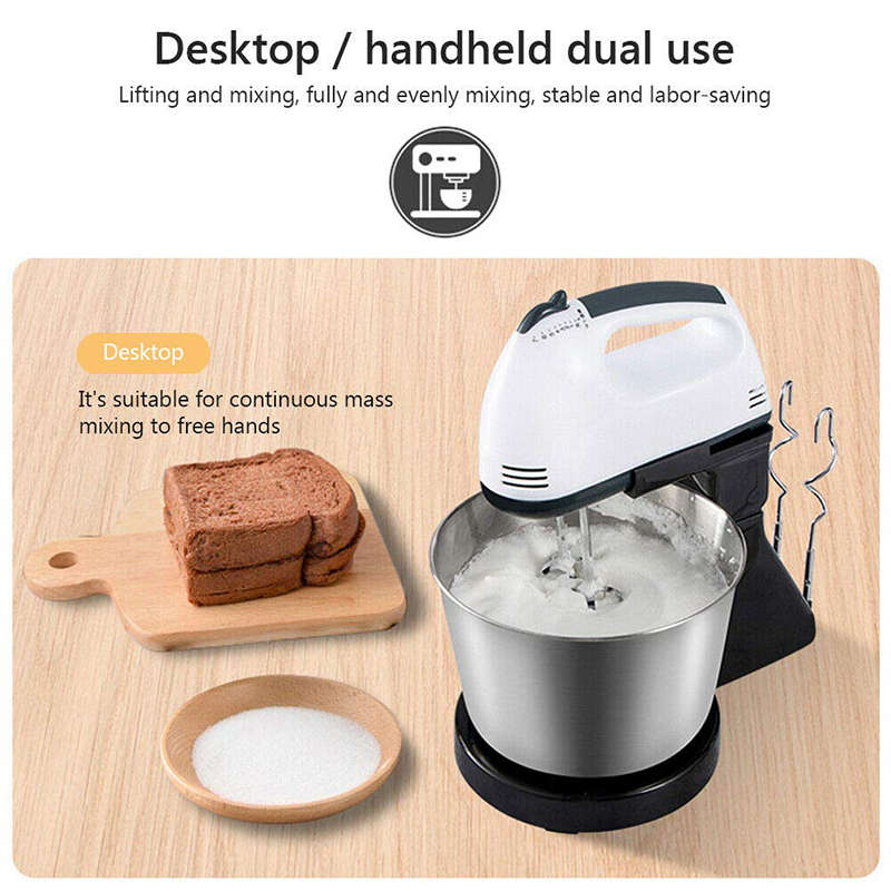 Convenient And Practical Hand Mixer 7-Speed Household Bread Dough Kneading Mixer Food Mixer With Bow