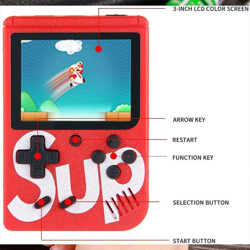 Carry Portable Mini Sup Handheld Game Console Handheld Game Console 400 In 1 Retro Classic Children`