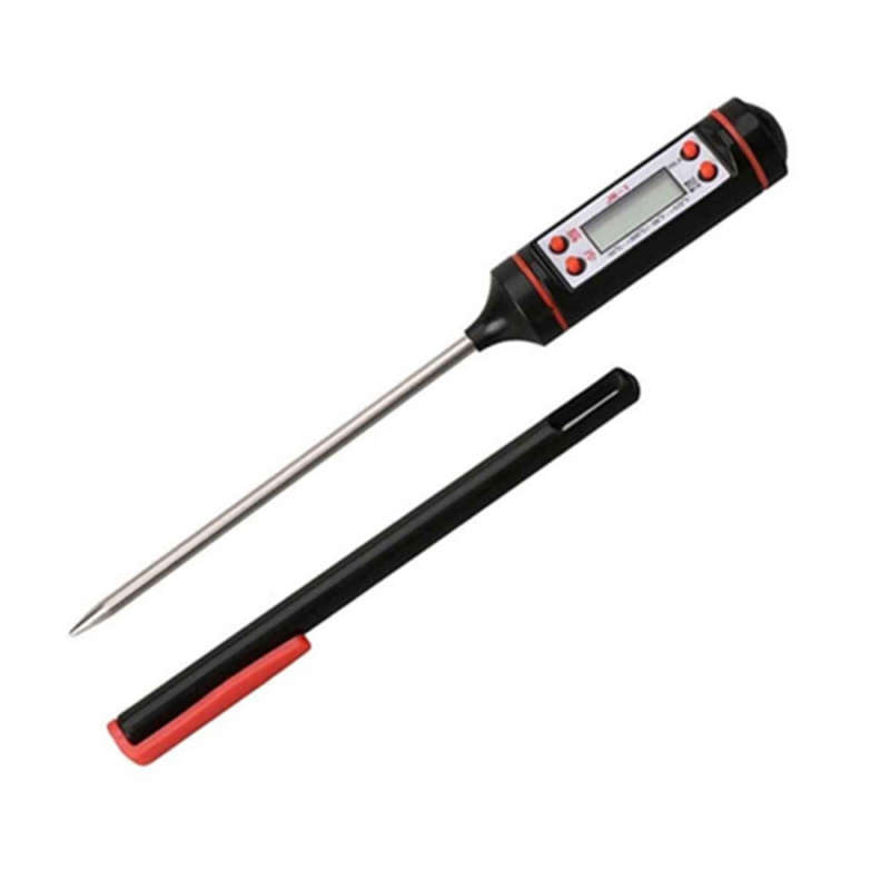 Convenient Digital Food Thermometer Kitchen Tool With Stainless Steel Sensor Probe