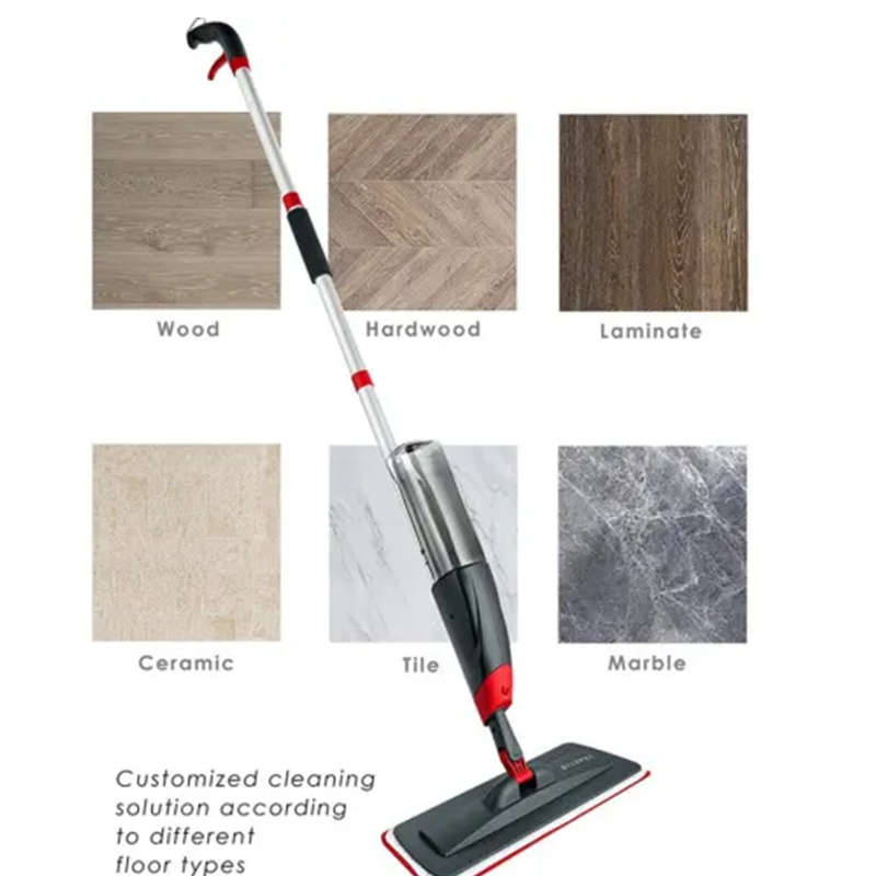 Convenient And Practical Premium Spray Mop For Floor Cleaning With Washable Pad And Refillable Spray
