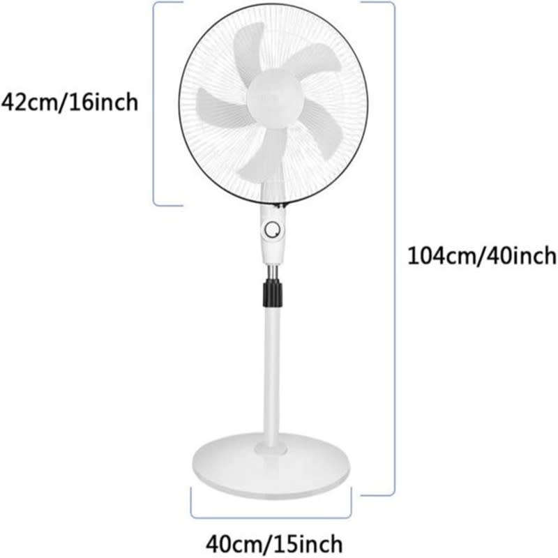 Portable Solar Panel 12W 9V 3-Speed Floor-Standing Oscillating Fan