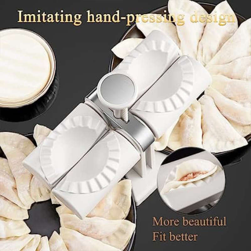 Convenient Automatic Dumpling Machine Double-Head Dumpling Mold Set Pie Making Kit Kitchen Accessori