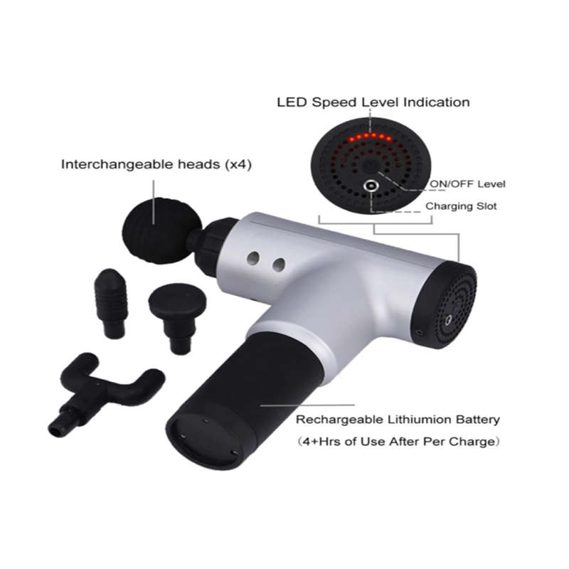 Convenient Fascia Gun Kh-320 Muscle Massager Fitness Vibration Body Care Gift