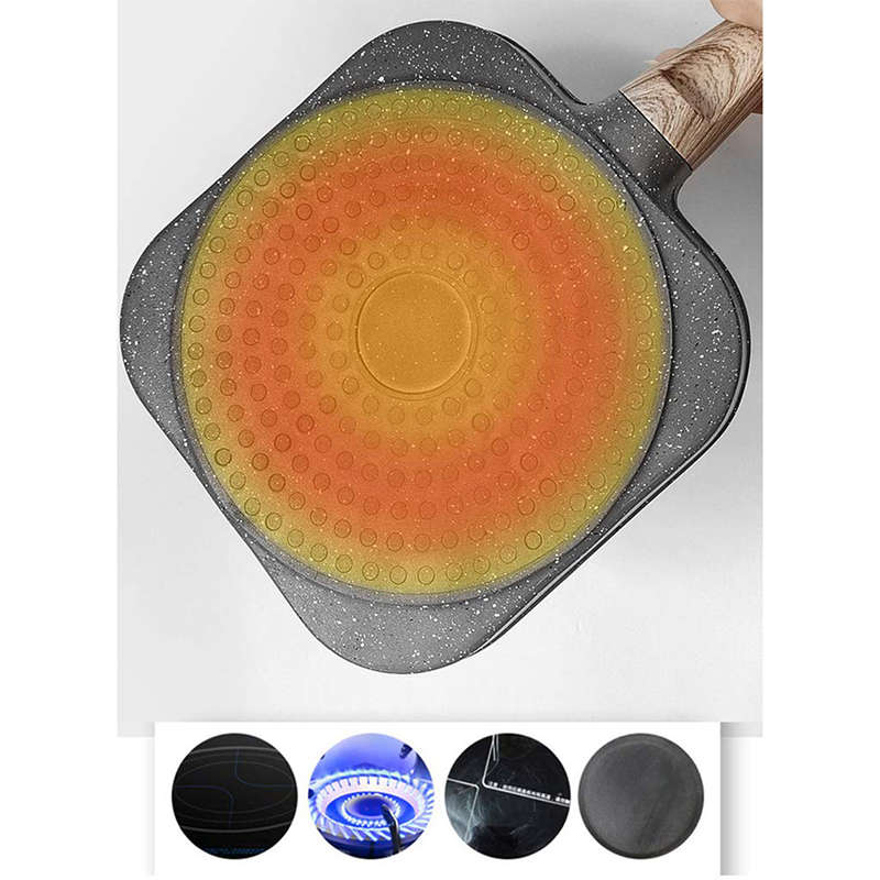 Convenient And Durable Non-Stick Four-Hole Omelette Pan, Frying Pan, Four-Hole Omelette Pan
