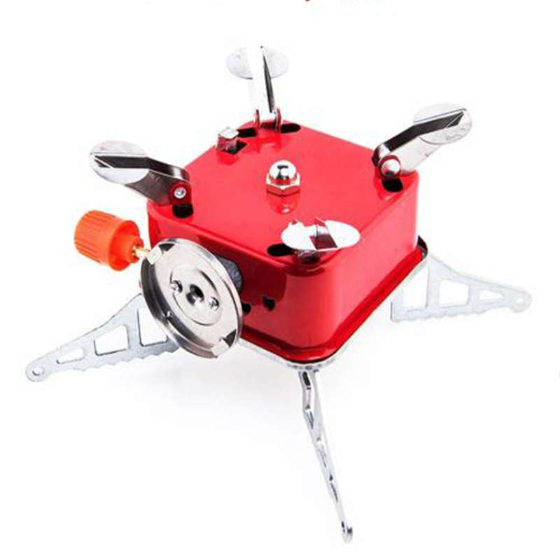 Convenient Gas Stove Camping Stove Square Gas Butane Burner Camping Picnic Folding Stove