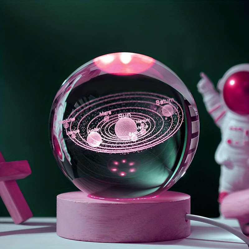 JG-D09 Convenient and beautiful crystal ball LED luminous night Light