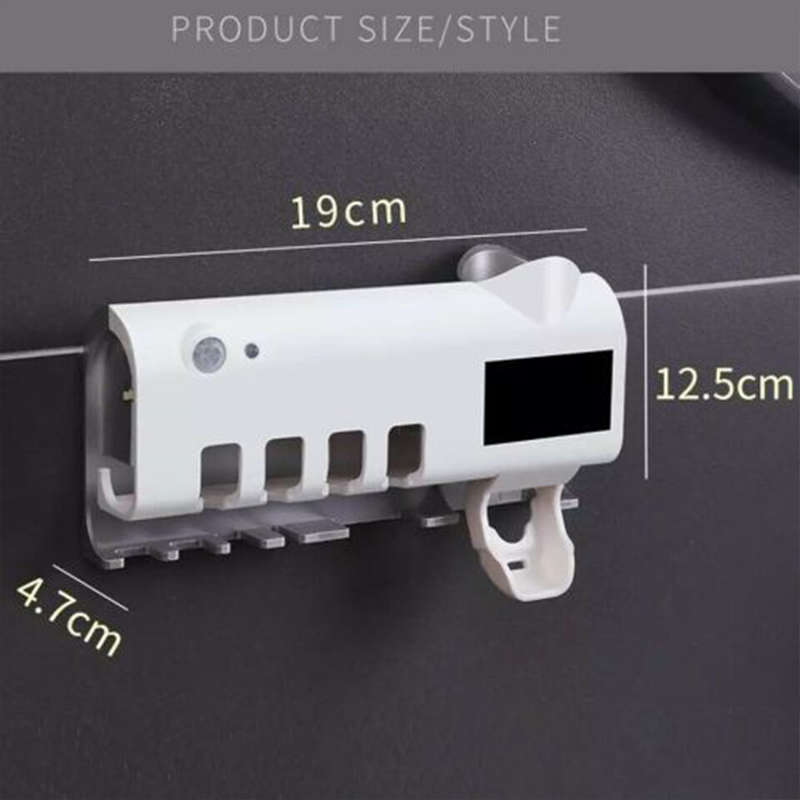 Convenient Sterilizing Toothbrush Holder And Toothpaste Dispenser
