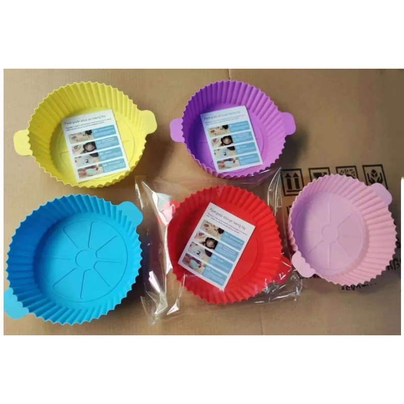 Home Essential Silicone Air Fryer Mat Reusable Fryer Basket For Kitchen Oven Cookware