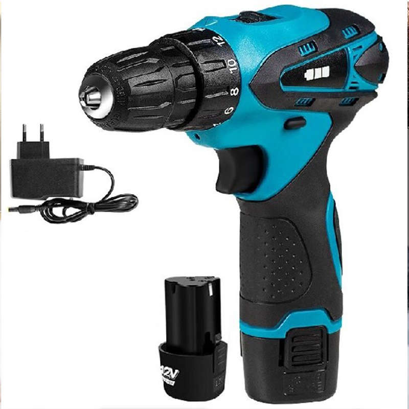 Electric Drill Set Cordless Combination Drill Lithium Ion Drill Screwdriver Accessories Set Electric