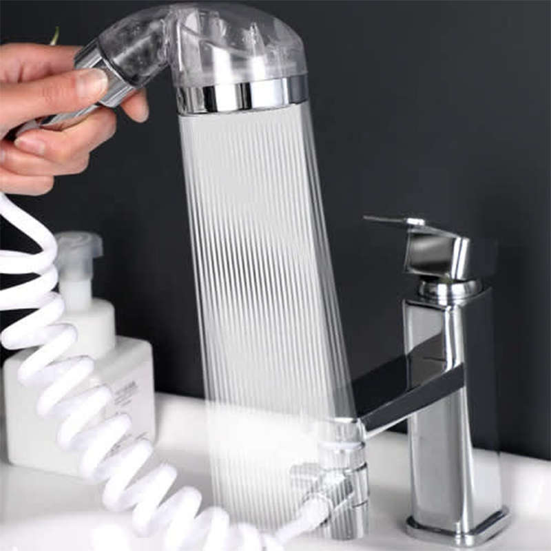 Convenient Home Shampoo Shower External Washbasin Faucet Bathroom Handheld Telescopic Shower Set Pre